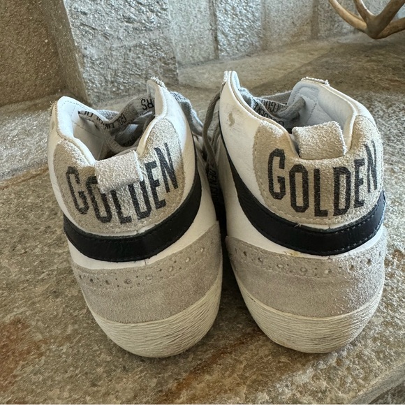 GOLDEN GOOSE Midstar White Tennis Shoes Size 34 - Picture 7 of 15